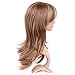 Long Synthetic Wig with Bangs 2 Tone Japanese Kanekalon Fiber 12 Styles Heat Resistant Full Wig Full Head for Women Girls Lady,15.5'' / 15.5 inch,Light brown blonde mix