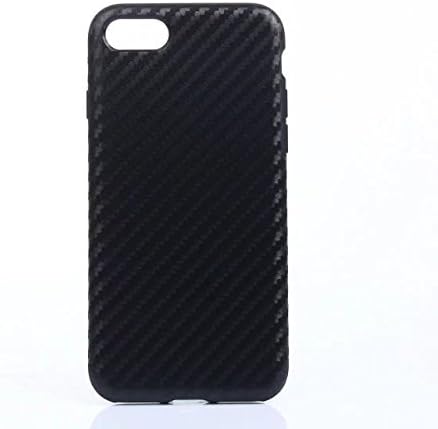 iPhone 6/6s/6plus/7/7plus Case, LittleDaisy TPU Shockproof Case Cover with Carbon Fiber Grip Back Pattern for Apple iPhone 6 &amp; 6s, Protective Carbon Fiber Guard Black (iphone 6 plus)