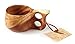 Nordic Art Store Handmade KUKSA - Handmade CURLY BIRCH cup from Lapland+ Reindeer bone - No06a for hiking, camping, kitchen, outdoors