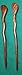 JWL (2) Rosewood Spiral 6 Inch Hair Sticks Shawl Pins Picks Pics Pins Forks - Hawaiian Style
