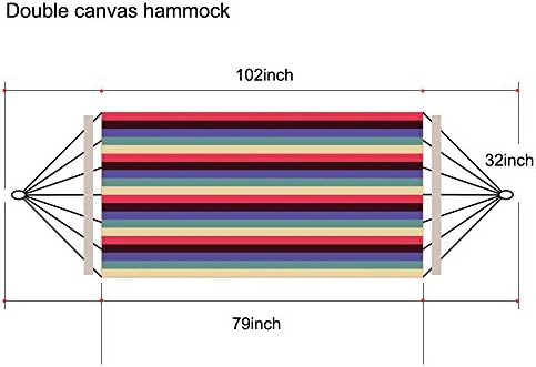 Aodoor Rayas Hamaca, 260 x 140 cm Carga de 200 kg,Hamaca colgante ...