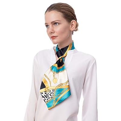 Women's French Tie Scarf in Vibrant Prints and Bright Colors Women's French Tie Scarf in Vibrant Prints and Bright Colors