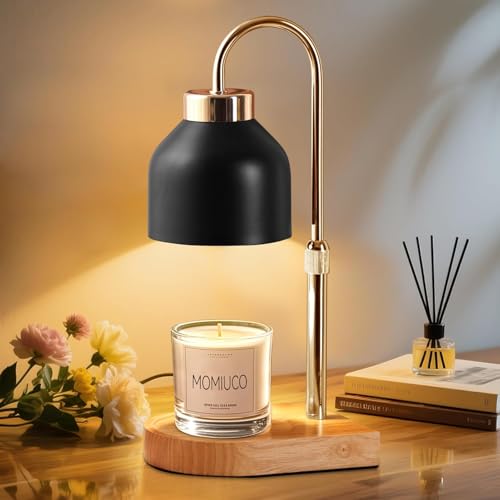 Candle Warmer Lamp, Timer Dimmer, Adjustable Height with 2 Bulbs, Wax Melt Warmer for Jar Candles, House Warming Gifts New Home Decor, Gifts for Women Mom