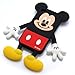 Disney Mickey Mouse Die-Cut Silicone Cover for iPhone 4S/4