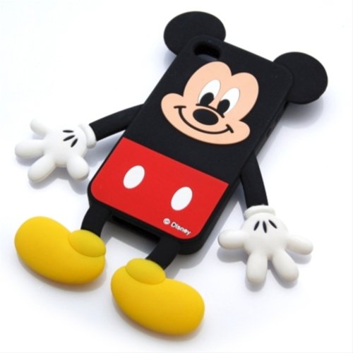 Disney Mickey Mouse Die-Cut Silicone Cover for iPhone 4S/4