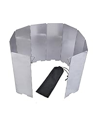 Parabrisas para estufa de campamento, 10 platos li