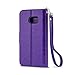 Galaxy S7 Case, IZENGATE [Slim Series] Wallet Case Premium Synthetic Leather Flip Cover Folio with Stand for Samsung Galaxy S7 (Purple)