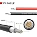Kohree MC4 Solar Panel Extension Cable 10 AWG 10 Feet Solar Adapter Cables with MC4 Weatherproof Female and Male Connector Wire Kits (10FT Black + 10FT Red)