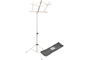 ONSTAGE On-Stage SM7122NB Compact Folding Sheet Music Stand with Bag, Nickel