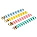 Yellow Mountain Imports Jewel Tone Multi-Color Acrylic Mahjong Racks, 18 Inches - Set of 4 Translucent Racks - Includes Brass Ends for Pushers and Scoring Coins