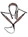 Wonder Wish Leather Brown Western Headstall and Breastplate Parade Horse TACK (Size-Full)thumb 1