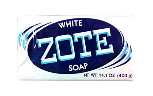 Zote White Laundry Bar Soap, Net WT 14.1 oz, (Pack of 4)