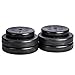 US Weight Duracast 55 lb. Barbell Weight Set with Two 5 lb. Weights, Four 10 lb. Weights, One 4 lb. Two-Piece Threaded Barbell Bar, Two Locking Spring Clips