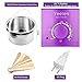 Yeelen Warmer Hair Removal Kit Melts with 3 Hard Beans and 10 Wax Applicator Sticks