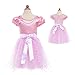 HBB Kids Little Girl's Dress Up Trendy Sassy Princess Dance Tutu with Headband & Shoes, SZ 3-5, Pink (PD03)