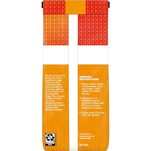 DUNKIN’ CARAMEL ME CRAZY FLAVORED GROUND COFFEE, 11 OUNCES