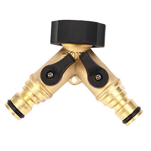 G1 FNPT DN25 Copper Water Splitter Garden Water Hose Connector Water Faucet Splitter Tool Irrigation Accessories