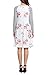 HOTAPEI Women's Floral Print Casual Long Sleeve A-line Loose T-Shirt Dresses Knee Length