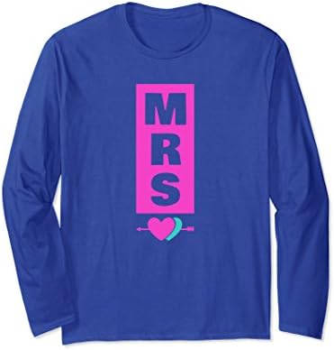 Unisex Mrs Shirt Lover Mr. Mrs. Matching Husband Wife Cute Gifts Large Royal Blue