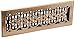 Decor Grates SPH414-A Scroll Design Floor Register, 4x14 Inches, Antique Brass Finish