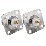 2pcs N Female Jack Panel Mount Chassis PCB Connector Adapter