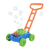 Lebeauty Trolley Electronic Bubble Machine, Electronic Lawn Mower Bubble Machine Trolley Kids Outdoor Game Toys, Durable Bubble Blower Maker Play for Children Ages 3+ Indoor Outside Fun Sports