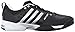 adidas Performance Barricade Classic Wide 4E Tennis Shoe, Core Black/Metallic Silver/White, 10.5 M US