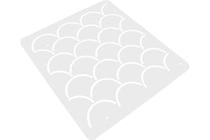 Mobestech Plastic Quilting Template Patchwork Tool Transparent Ruler for DIY Sewing Embroidery Stencils