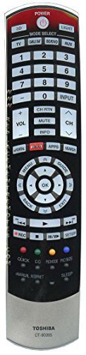 Replacement (No Programming Needed) CT90395 Remote Control for Toshiba TVs Replaces CT-90395 CT-90366 CT-90367 CT-90378 CT-90378 CT-90382 CT-90382 CT-90395 CT-90408 CT-90427 CT-90428