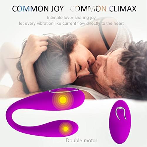 G spot Wireless Vibrato, 2 Motors 5 Modes Waterproof Vibrado for Couple, Adults for Women Purple