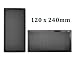 120mm x 2 PC Computer Case Fan Dust Filter Screen Dustproof Case Cover with Magnet, Ultra Fine PVC Mesh, Black Color - 2 Pack