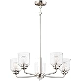 Maxim Acadia-Five Light Chandelier-26 Inches Wide by 8.5 inches high-Satin Nickel Finish -Traditional Installation