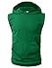 H2H Mens Casual Active Cotton Hoodie Sleeveless T-shirts