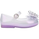 Mini Melissa Sweet Love Fly Mary Jane Shoes for Babies & Toddlers - Sparkly Jelly Flats for Toddler Girl, Butterfly Design & Adjustable Strap, Ballet Flats, Kids Jelly Shoes, Pearly Lilac, 6