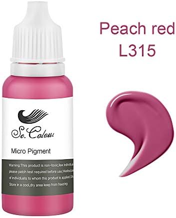 Secolour Passed SGS,DermaTest Top Micro Pigment Cosmetic Color Permanent Makeup Tattoo Ink (peach red)