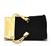 Housweety 10PCs Black Velvet Drawstring Pouches Jewelry Gift Bags 12cmx9cm(4 6/8