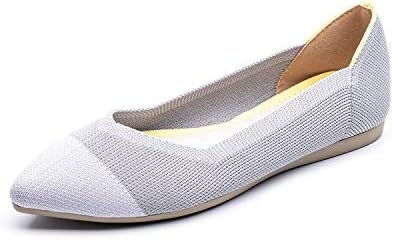 Omine Flats Shoes Women Pointed Toe -Lightweight Mesh Slip On Loafers Fashion Sneakers
