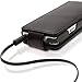 iGadgitz Black Leather Flip Case Cover for Sony Walkman NWZ-A15 NWZ-A17 NW-A25 NW-A27 8GB 16GB 32GB & 64GB with Detachable Carabiner + Belt Loop + Magnetic Closure + Screen Protector