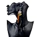 LUREME® Native American Women Jewelry 3 Colors Peacock Feather Pendant Hook Dangle Earrings (02003504)