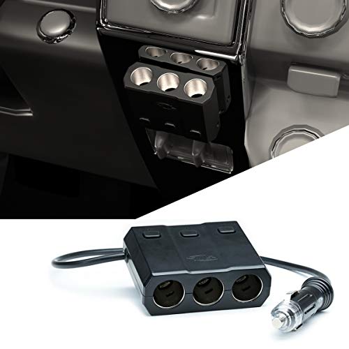 3 Socket Cigarette Lighter Plug Splitter Multi Socket Car Cig Plug With