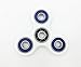 WeFidget's Anxiety Fighter Bluecap Fidget Spinners, 1-3 Minute Spin Time, Hybrid Ceramic Bearings (White)