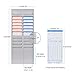 Rack Plastic Wall Mounted Cards Holder for Office Factory Time Card Machine Attendance Recorder