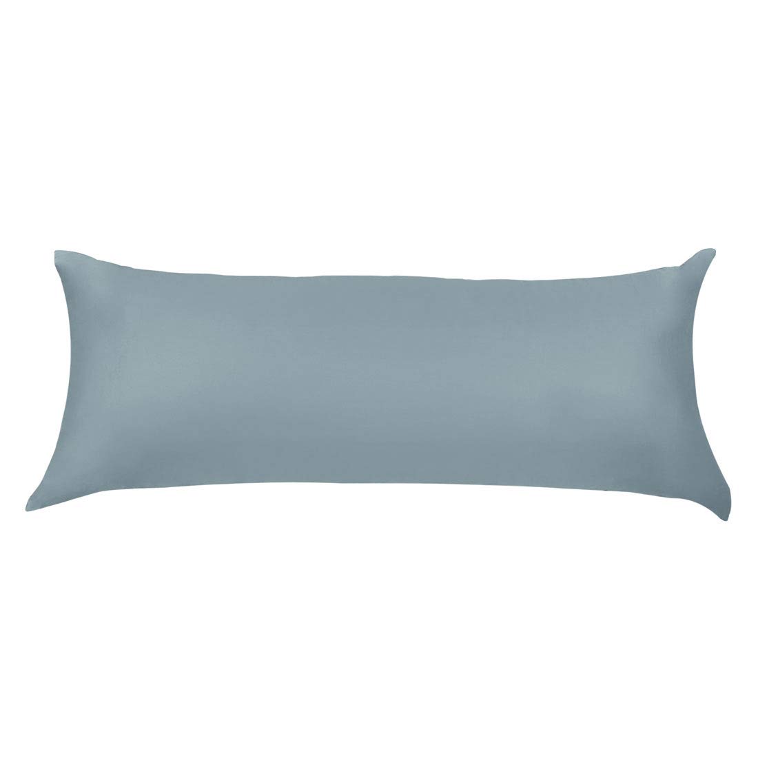 PiccoCasa Body Pillow Cover Pillowcase, 300 Thread Count, 100% Long Staple Combed Cotton, Body Pillow Case with Zipper Closure Slateblue Body(53x140cm)