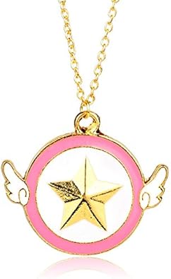 Anime Jewelry Sakura Card Captor Necklace Collares Cardcaptor Sakura Kinomoto Sealing Wand Key Necklace 30 Amazon Com