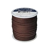 Realeather DOS31650 0207 Deerskin Leather Lace, 3/16" x 50', Chocolate