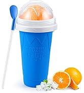 Slushie Maker Cup, TIK TOK Magic Quick Frozen Smoothies Cup, Cooling Cup, Double Layer Squeeze Sl...