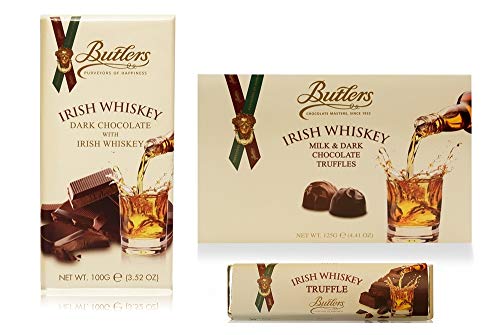 Geschenk Redbreast 12 Jahre irischer Whiskey + Whiskey Truffles + Dark Whiskey Chocolate + Schokoladenriegel mit… – Bild 3