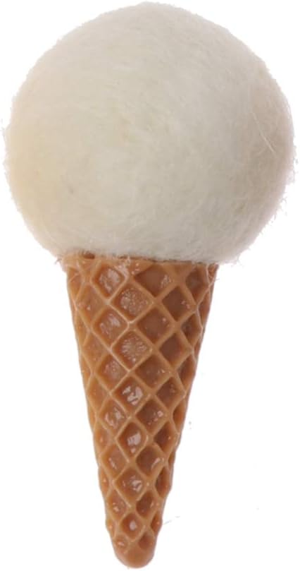 VIccoo Toy Doll, born Felt Ice Cream Props Tiny Baby Girl Boy Photo Shoot Handmade Felt Photography Props Accessories - White