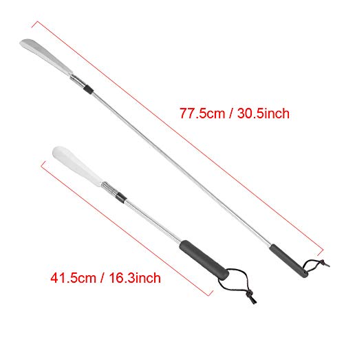 Telescopic Spring Shoe Horn - Dewin Stainless Steel Shoe Lifter for Elderly People, Shoe Accessory
