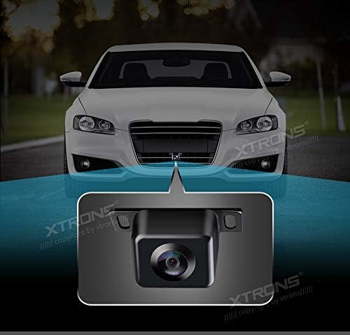 XTRONS Universal Car Front View Forward Camera 170° Wide Angle Waterproof Dustproof Bumper Mount Camera for Parking Monitor with HD Lens CMD Sensor PAL System RCA Video Cable - Image 4